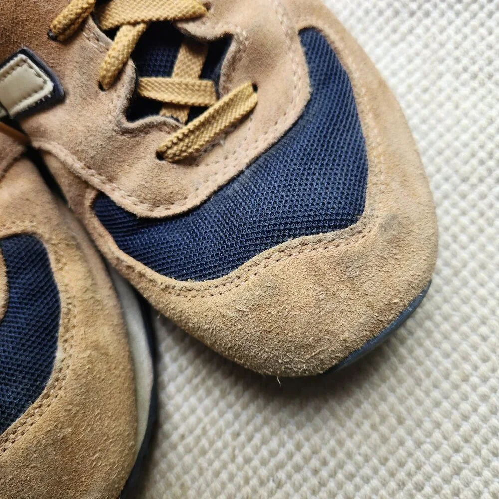 New Balance Mens 574 Running Sneakers M574TNS Blue Brown Tan Size 10 Good used